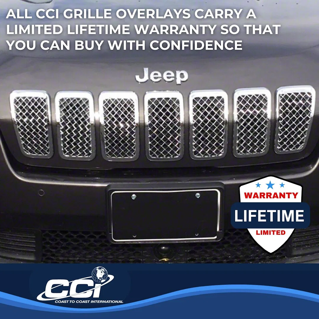 ABS485 – COAST2COAST Grille Insert, Overlay 7 Piece Chrome Plated ABS Plastic - view 3